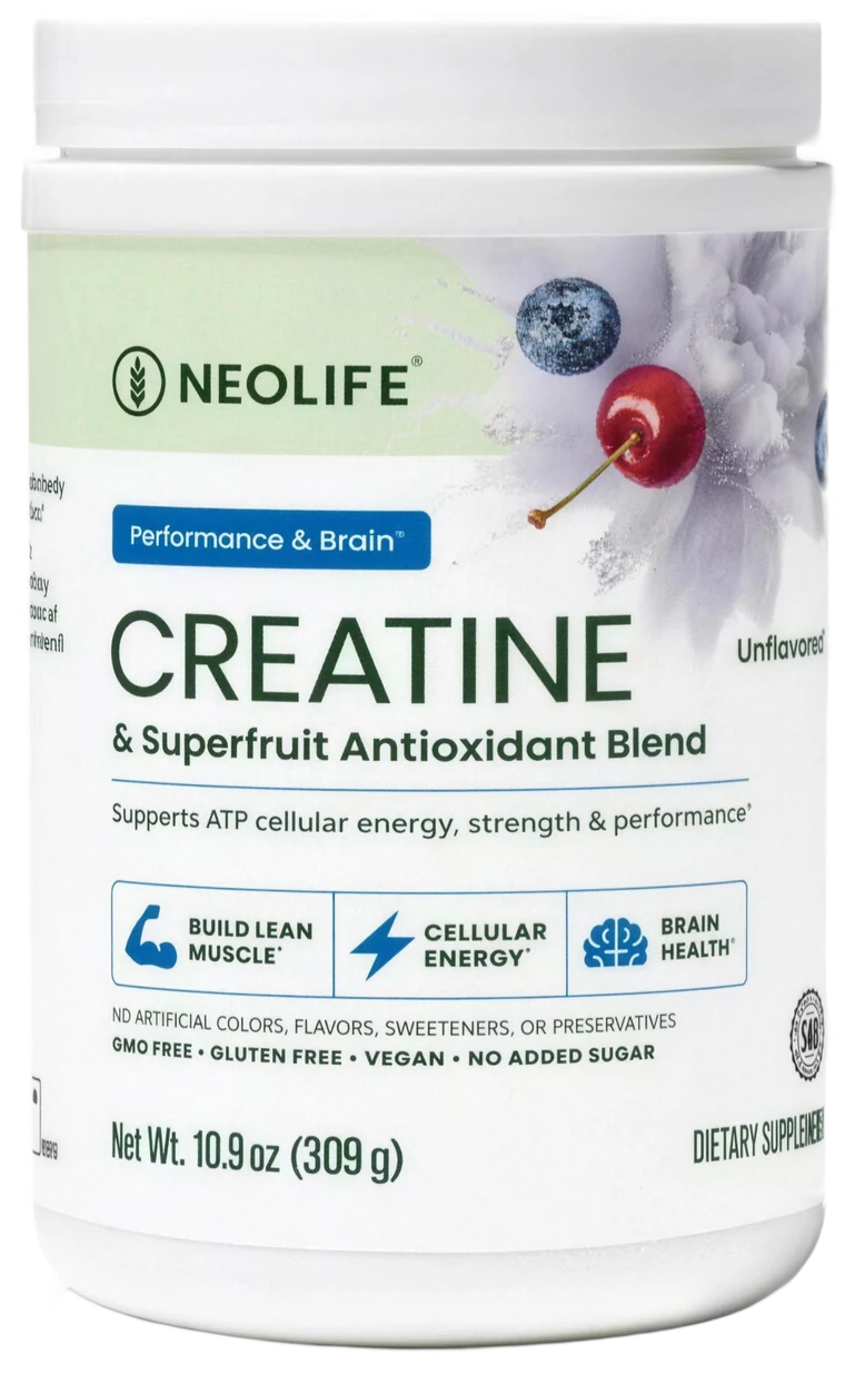 NeoLife Creatine and Superfruit Antioxidant Blend tub