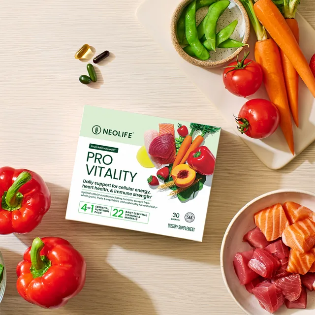 NeoLife Pro Vitality box with its daily packets